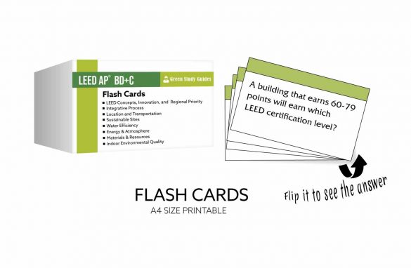 Buy LEED BD+C Flashcards For LEED BD +C Examination - Study Materials 2023