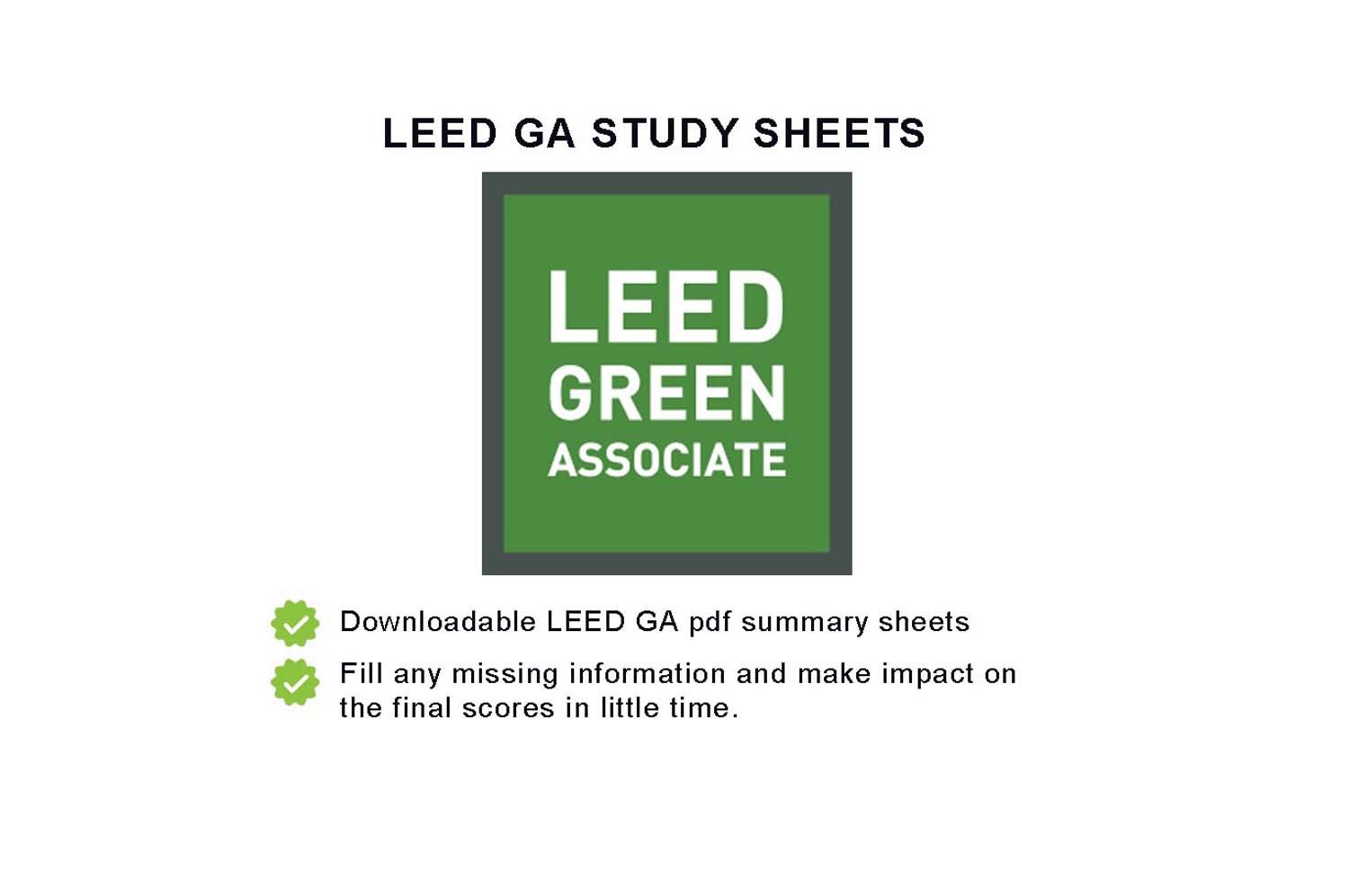 LEED GA Study Sheets